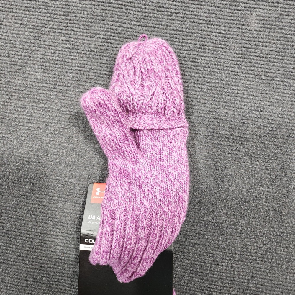 Under Armour Around Town Mitten Women SM/MD Purple Convertible ColdGear NWT